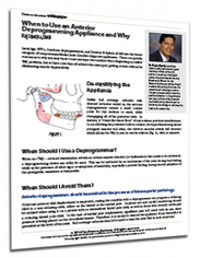 When to Use an Anterior Deprogramming Device & Why When to Use an Anterior Deprogramming Device & Why